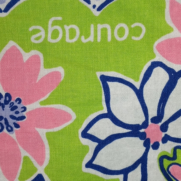 Lily Pulitzer cotton scarf floral butterfly bandan - Picture 2 of 4